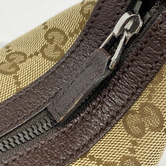 GUCCI Authentic Brown Canvas Shoulder Bag - Picture 9 of 13